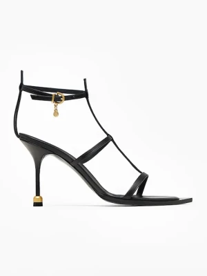 Vanda Novak szpilki z odkrytą piętą skórzane