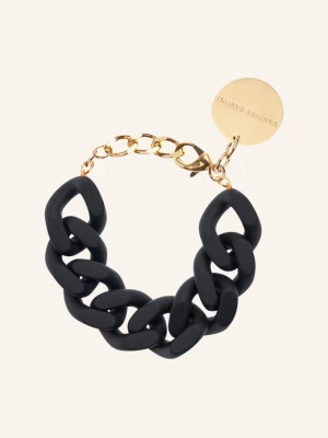 Vanessa Baroni Bransoletka Flat Chain schwarz
