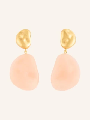 Vanessa Baroni Kolczyki Wiszące Double Nugget rosa