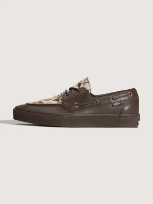 Vans 2-Eyelet Boat Shoe mokasyny damskie skórzane brązowy
