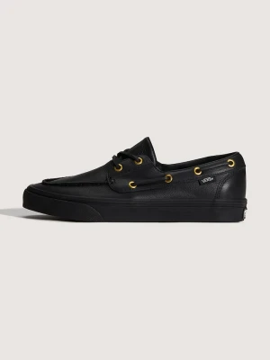 Vans 2-Eyelet Boat Shoe tenisówki skórzane czarny
