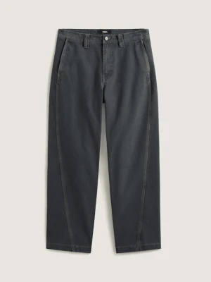 Vans - Authentic Chino Loose Side Panel Pant Charcoal Grey, male, Szary