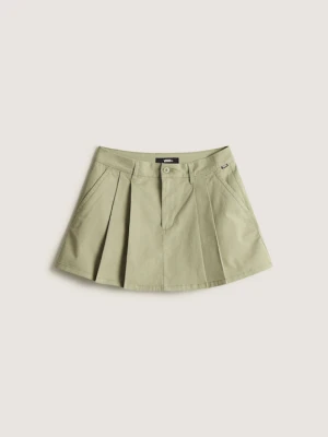 Vans - Authentic Chino Mini Skirt Soft Sage, female, Beżowy, Size: