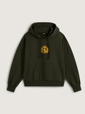 Vans - Berlin Crest Retro Pullover Hoodie, female, Zielony, Size:
