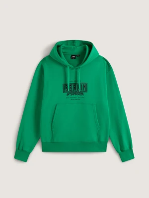 Vans - Berlin Off The Wall Pullover Vivid Verdant, male, Zielony, Size: