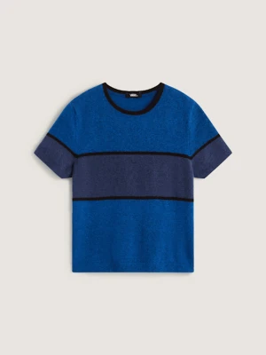 Vans - Blocked SS Sweater classic blue, female, Niebieski