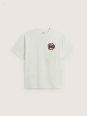 Vans - Blotched Circle SS Tee marshmallow, male, Biały