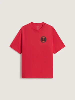 Vans - Blotched Circle SS Tee RACING RED, male, Czerwony