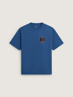 Vans - T-shirt Blotched Circle, Człowiek, Niebieski