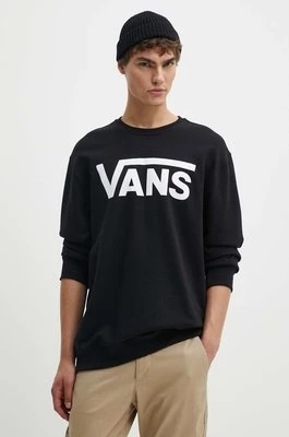 Vans bluza bawełniana męska kolor czarny z nadrukiem VN000JSFY281