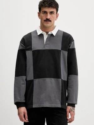 Vans bluza bawełniana męskie kolor czarny wzorzysta VN000P8VBLK1