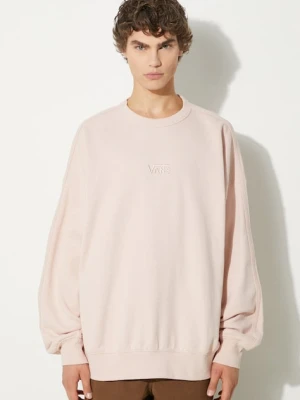 Vans bluza bawełniana Premium Classics LX Crew Fleece różowy