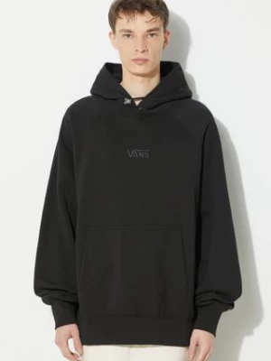 Vans bluza bawełniana Premium Standards Hoodie Fleece LX męska kolor czarny z kapturem gładka VN000GZ1BLK1