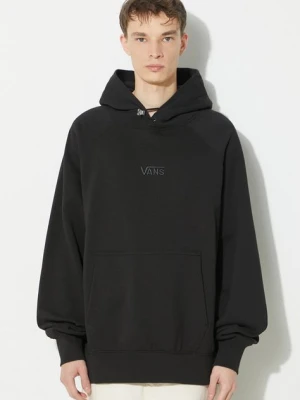 Vans bluza bawełniana Premium Standards Hoodie Fleece LX męska kolor czarny z kapturem gładka VN000GZ1BLK1
