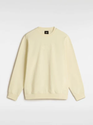 Vans - Bluza Blocked Box Crew, male, Beżowy, Size: