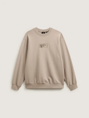 Vans - Bluza Blocked Box Crew, male, Beżowy, Size: