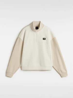 Vans - Bluza Colorblock Half Zip Mock Neck, female, Beżowy, Size: