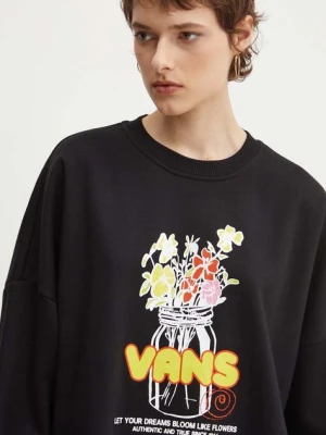 Vans bluza damska kolor czarny z nadrukiem VN000KH8BLK1