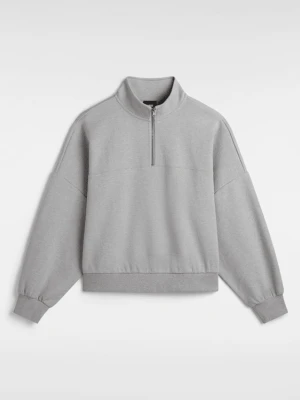 Vans - Bluza Elevated Double Knit Loose Mock Neck, female, Szary, Size: