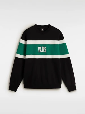 Vans - Bluza Logo Vintage Colorblock, male, Czarny, Size:
