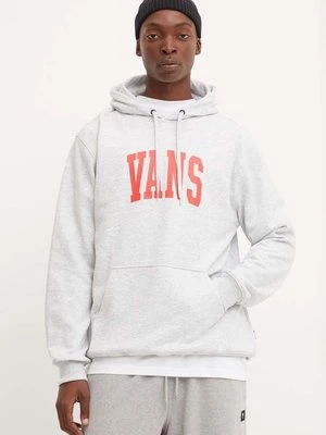 Vans bluza męska kolor szary z kapturem z nadrukiem VN000HNW1QI1