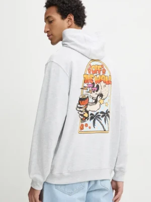 Vans bluza męska kolor szary z kapturem z nadrukiem VN000KHY1QI1