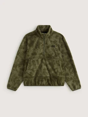 Vans - Bluza polarowa High Pile Half Zip, Człowiek, Zielony