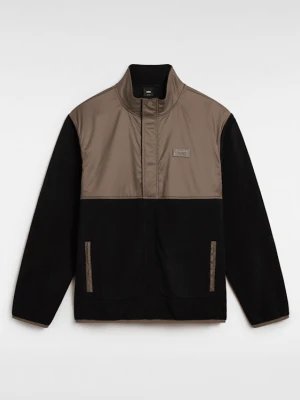Vans - Bluza Ranford Polar Fleece Loose Half-, male, Czarny/Brązowy, Size: