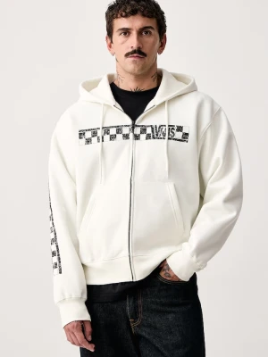 Vans bluza rozpinana z kapturem męska z bawełną beżowy