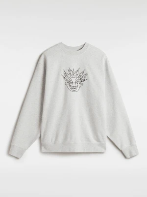 Vans - Bluza Skate Smile Spike Crew, male, Szary, Size: