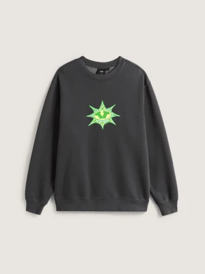 Vans - Bluza Star Checker Crew, male, Czarny, Size: