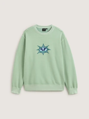 Vans - Bluza Star Checker, male, Zielony, Size: