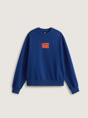 Vans - Bluza Stretch Logo Crew, male, Niebieski, Size:
