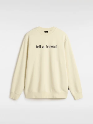 Vans - Bluza Tell a Friend Crew, male, Beżowy, Size: