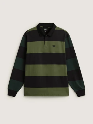 Vans - Bluza Ward Stripe Rugby Knit, Człowiek, Zielony