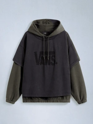 Vans - Bluza z kapturem Act Of Disagreement Lasered, male, Czarny, Size: