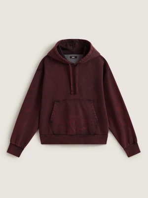 Vans - Bluza z kapturem Dayana Tribal Flame Pullover, male, Różowy, Size: