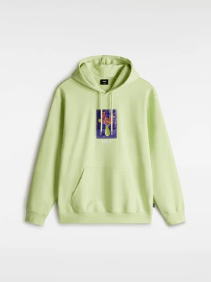 Vans - Bluza z kapturem Floral Decor Pullover, male, Zielony, Size: