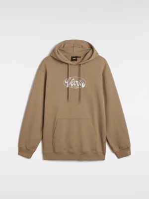 Vans - Bluza z kapturem Global Line Loose Pullover, male, Beżowy, Size: