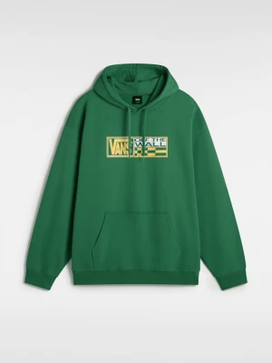 Vans - Bluza z kapturem Hi Stretch Pullover, male, Zielony, Size: