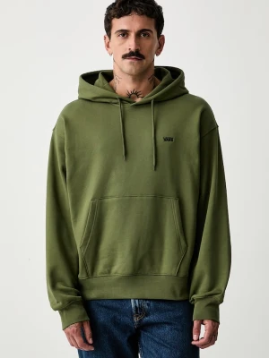 Vans bluza z kapturem męska bawełniana zielony