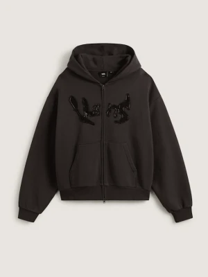 Vans - Bluza z kapturem Raw Instinct Zip, male, Czarny, Size: