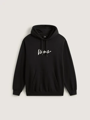 Vans - Bluza z kapturem Scripted Vans Pullover, male, Czarny, Size: