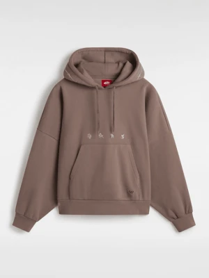 Vans - Bluza z kapturem Skate Wire Loose Pullover, female, Brązowy, Size: