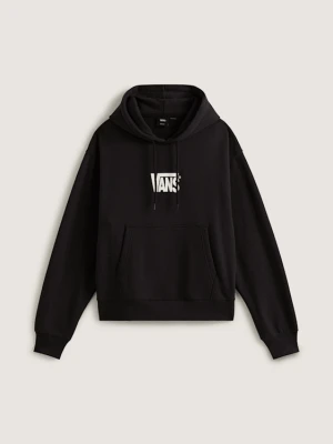 Vans - Bluza z kapturem Stretch Logo Pullover, male, Czarny, Size: