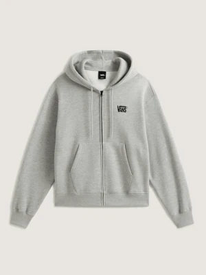Vans - Bluza z kapturem Stretch Logo Zip Pullover, male, Szary