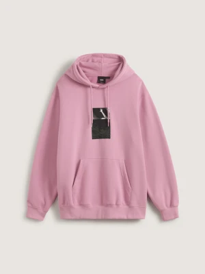Vans - Bluza z kapturem Transcend Pullover, male, Różowy, Size:
