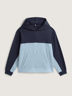 Vans - Bluza z kapturem Vans x Rowan Quarter Zip, male, Niebieski