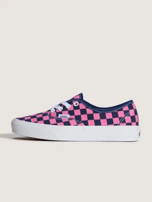 Vans - Buty Authentic Checkerboard, male, Różowy, Size: