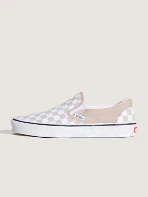 Vans - Buty Classic Slip-On Checkerboard, male, Beżowy, Size: